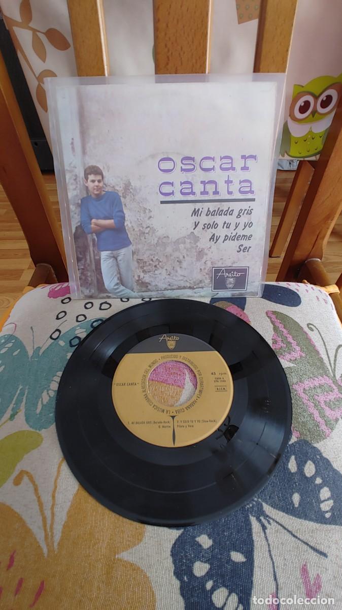 Discos de vinilo: OSCAR CANTA-EP MI BALADA GRIS +3 - Foto 1