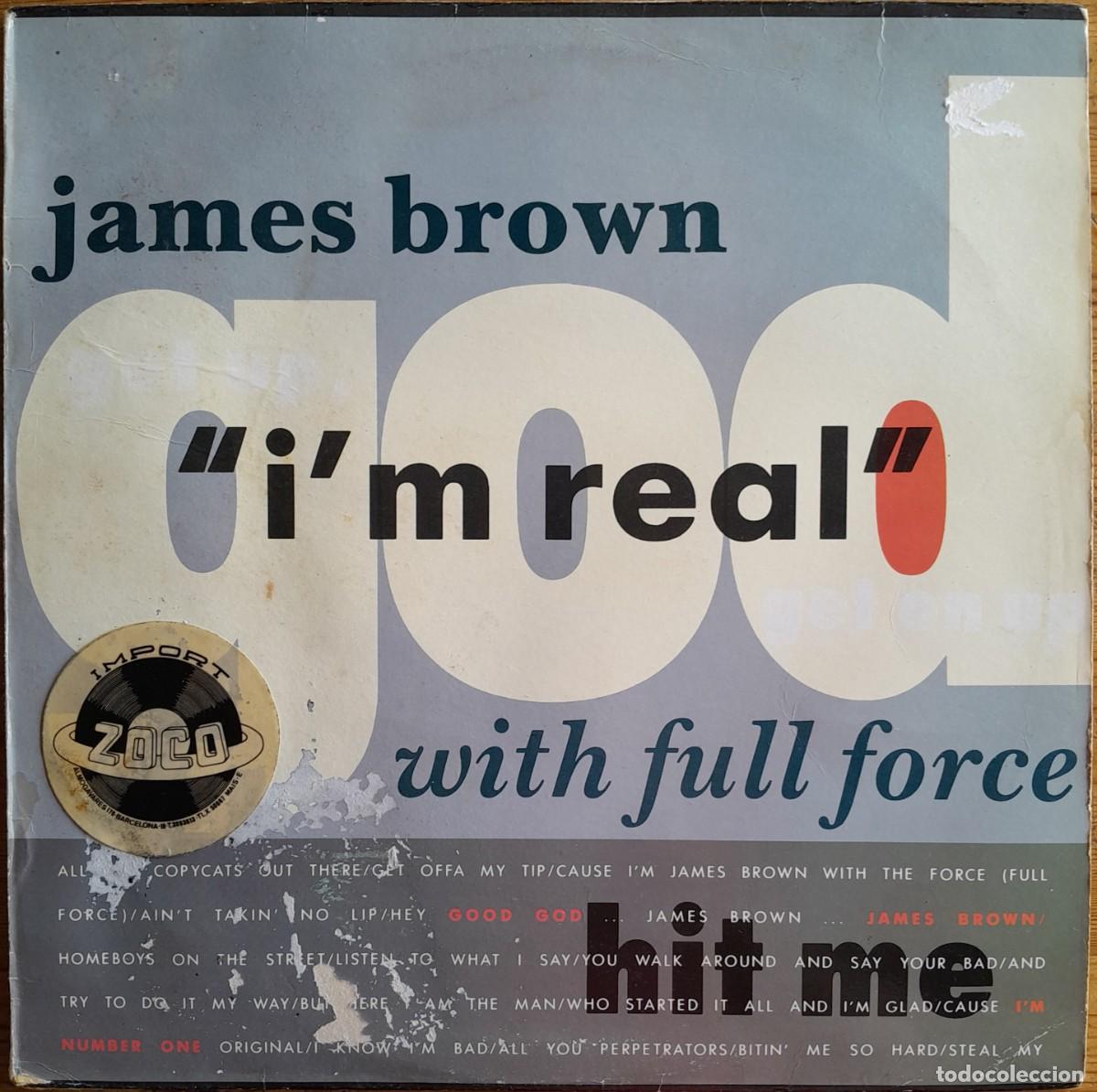 Discos de vinilo: JAMES BROWN & FULL FORCE : IM REAL [SCOTTI BROS - ESP 1988] 12&rdquo; - Foto 1