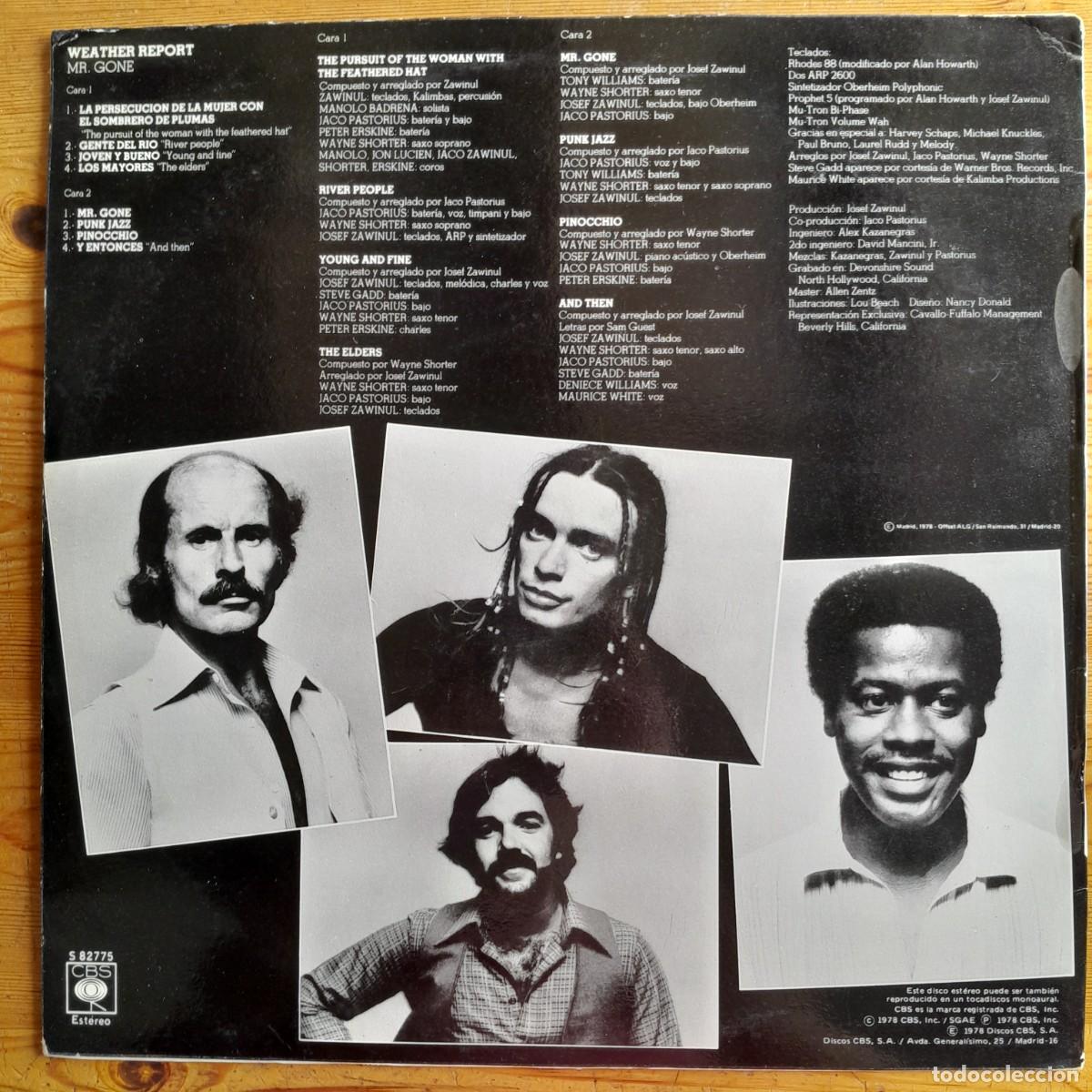 Discos de vinilo: WEATHER REPORT : MR GONE [CBS - ESP 1978] LP - Foto 2