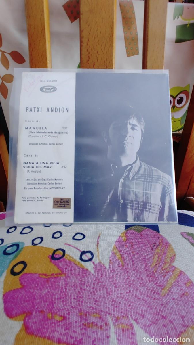 Discos de vinilo: PATXI ANDION-SINGLE MANUELA - Foto 2