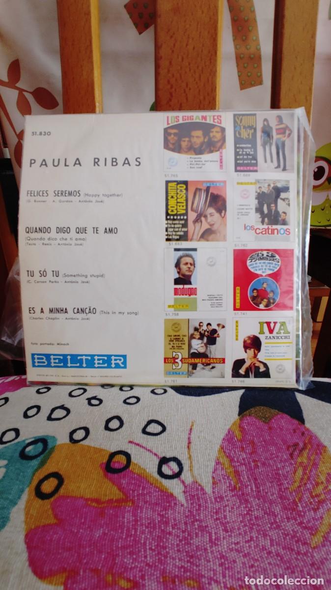Discos de vinilo: PAULA-EP QUANDO DIGO QUE TE AMO +3 - Foto 2