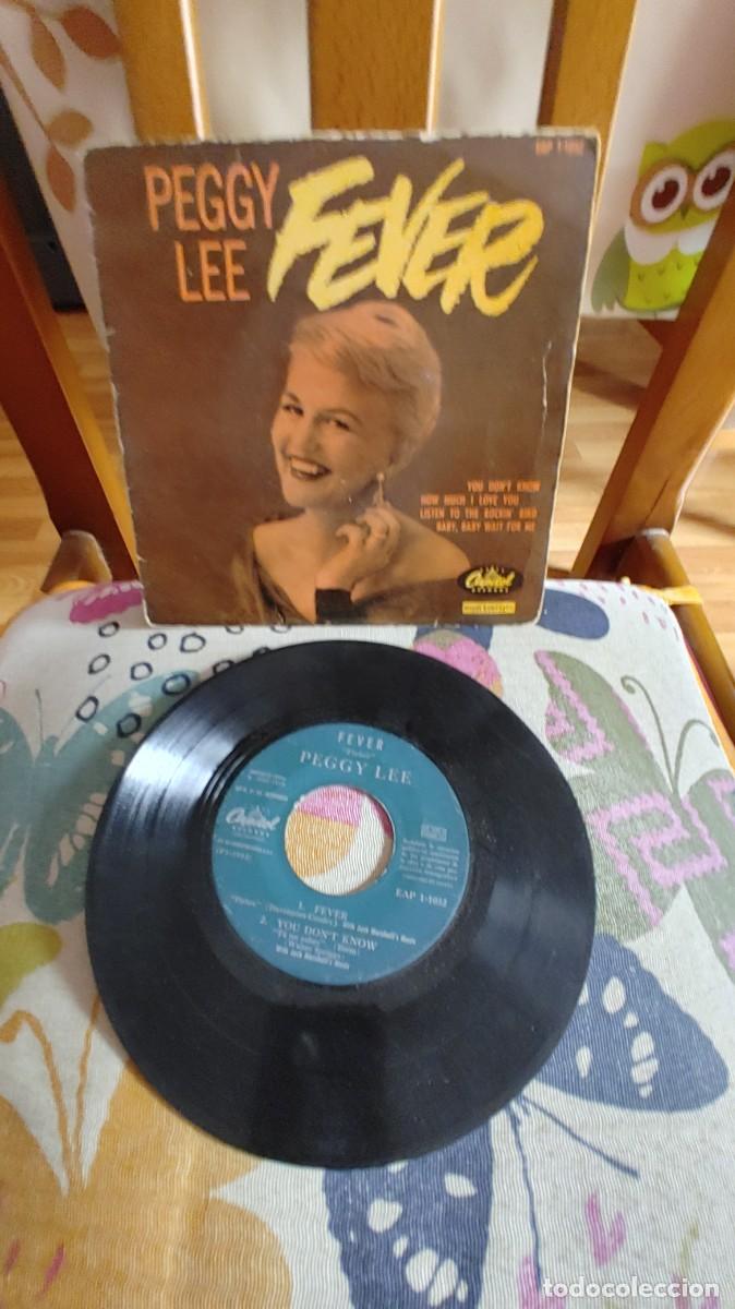 Discos de vinilo: PEGGY LEE-EP FEVER +3 - Foto 1