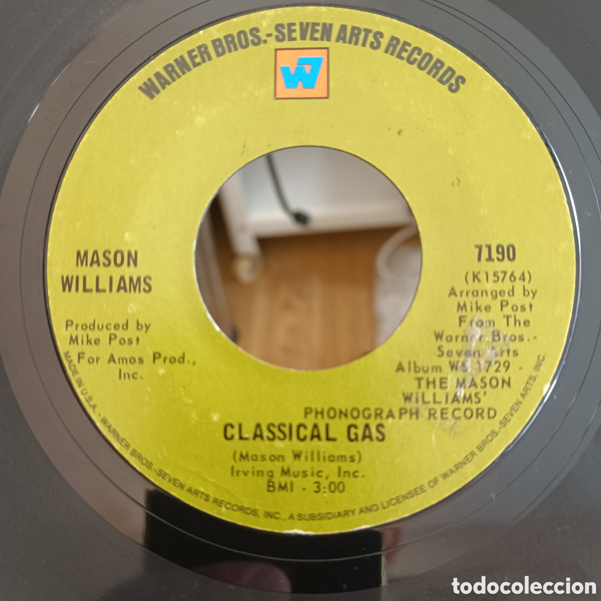 Discos de vinilo: Mason Williams &ndash; Classical Gas / Long Time Blues - Foto 1