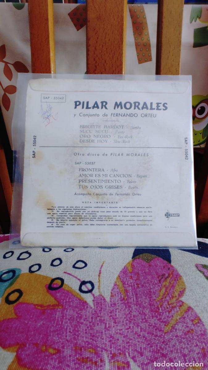 Discos de vinilo: PILAR MORALES-EP BRIGITTE BARDOT +3 - Foto 2