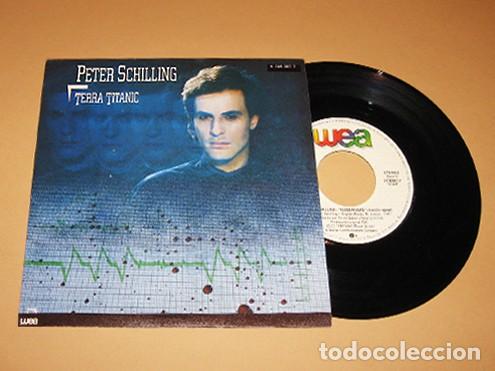 Discos de vinilo: PETER SCHILLING - TERRA TITANIC - PROMO SINGLE - 1984 - SPAIN - TEMAZO NEW WAVE 80'S