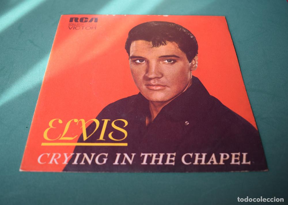 Dischi in vinile: ELVIS PRESLEY &ndash; Crying In The Chapel - single edicion espa&ntilde;ola 1974