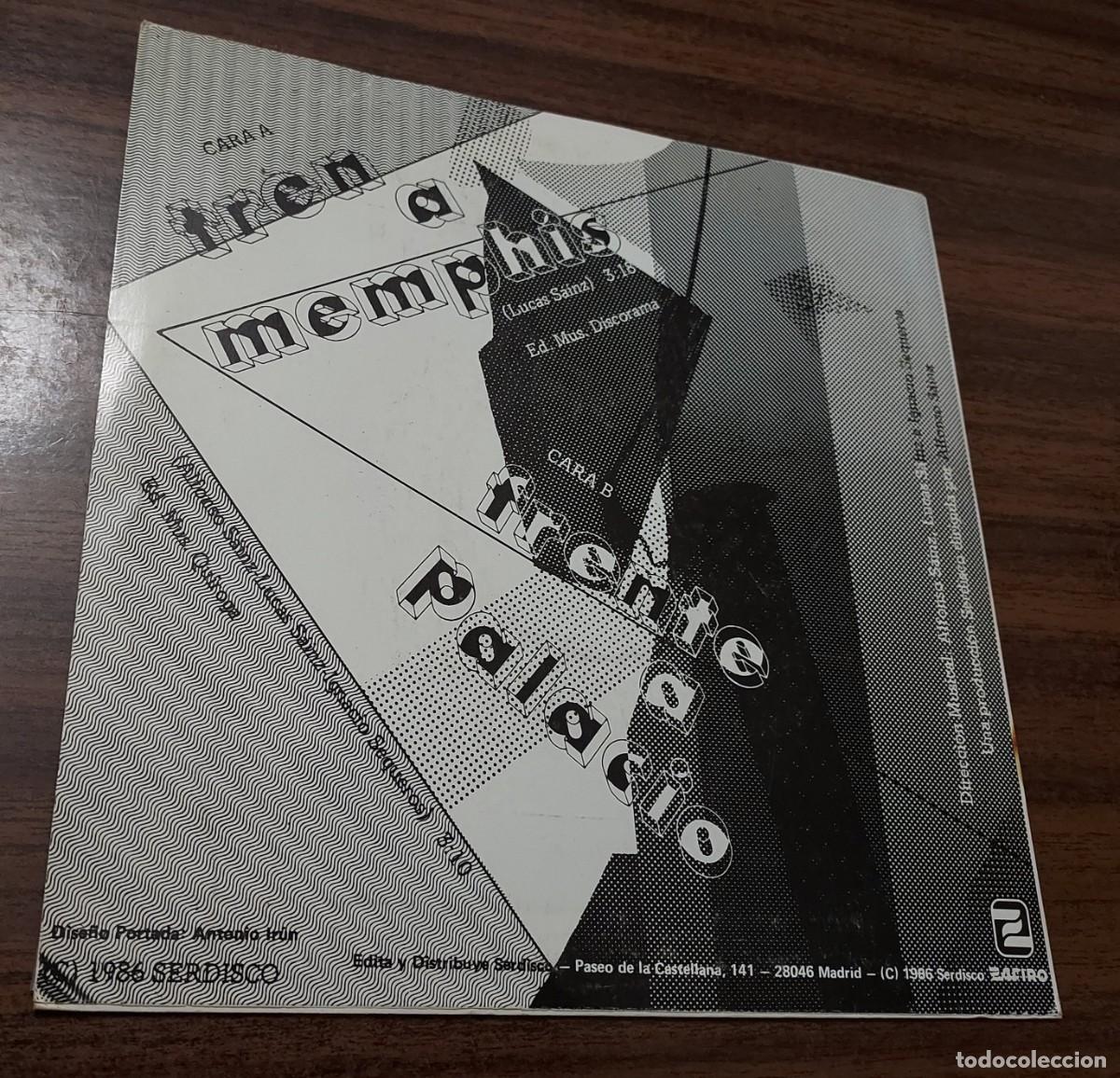 Discos de vinilo: PEKENIKES - TREN A MEMPHIS - SINGLE 1986 - Foto 2