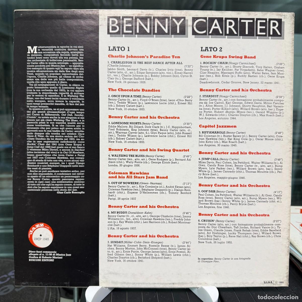 Discos de vinilo: Benny Carter - Benny Carter (LP) - Foto 2