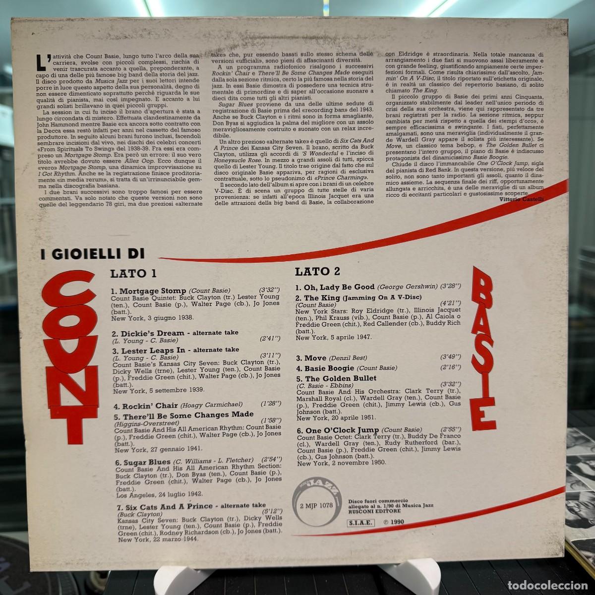 Discos de vinilo: Count Basie - I Gioielli Di Count Basie (LP) - Foto 2