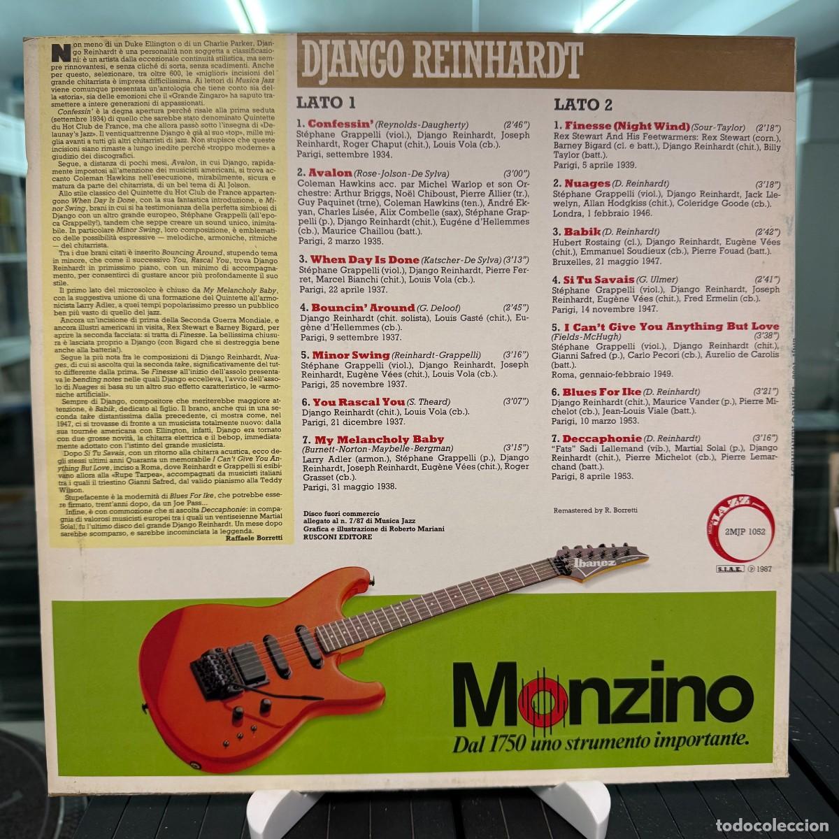 Discos de vinilo: Django Reinhardt - Django Reinhardt (LP) - Foto 2