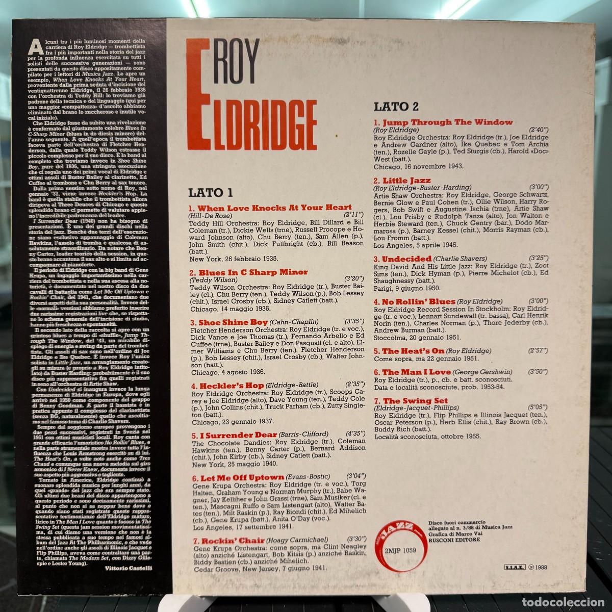 Discos de vinilo: Roy Eldridge - Roy Eldridge (LP) - Foto 2