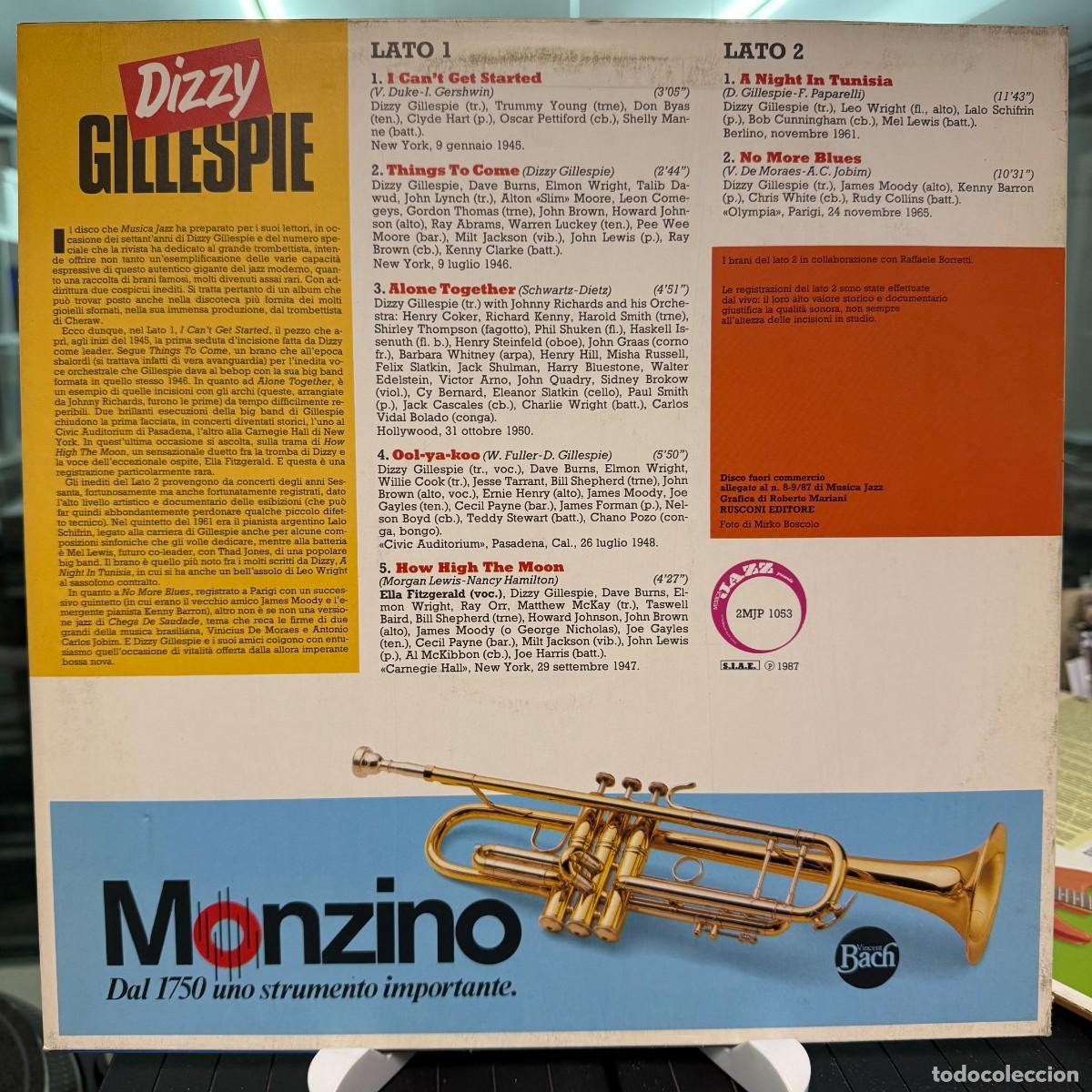 Discos de vinilo: Dizzy Gillespie - Dizzy Gillespie (LP) - Foto 2