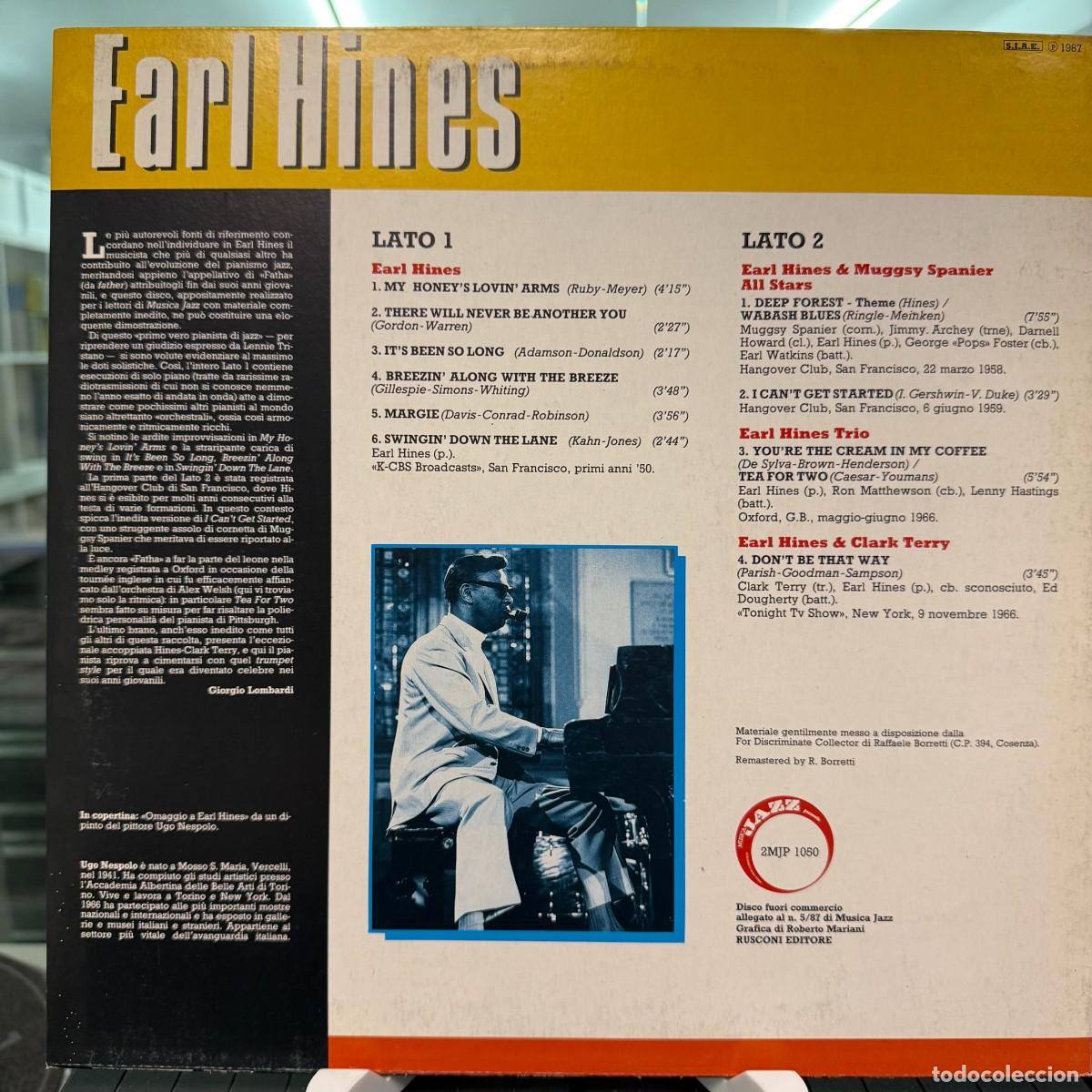 Discos de vinilo: Earl Hines - Earl Hines (LP) - Foto 2