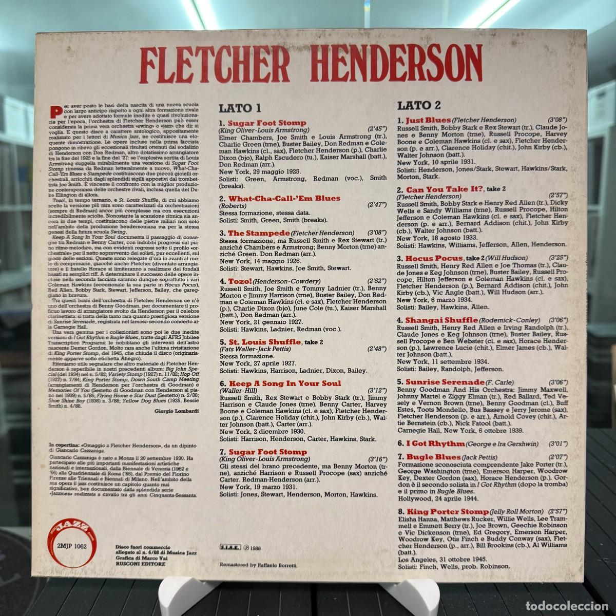 Discos de vinilo: Fletcher Henderson - Fletcher Henderson (LP) - Foto 2
