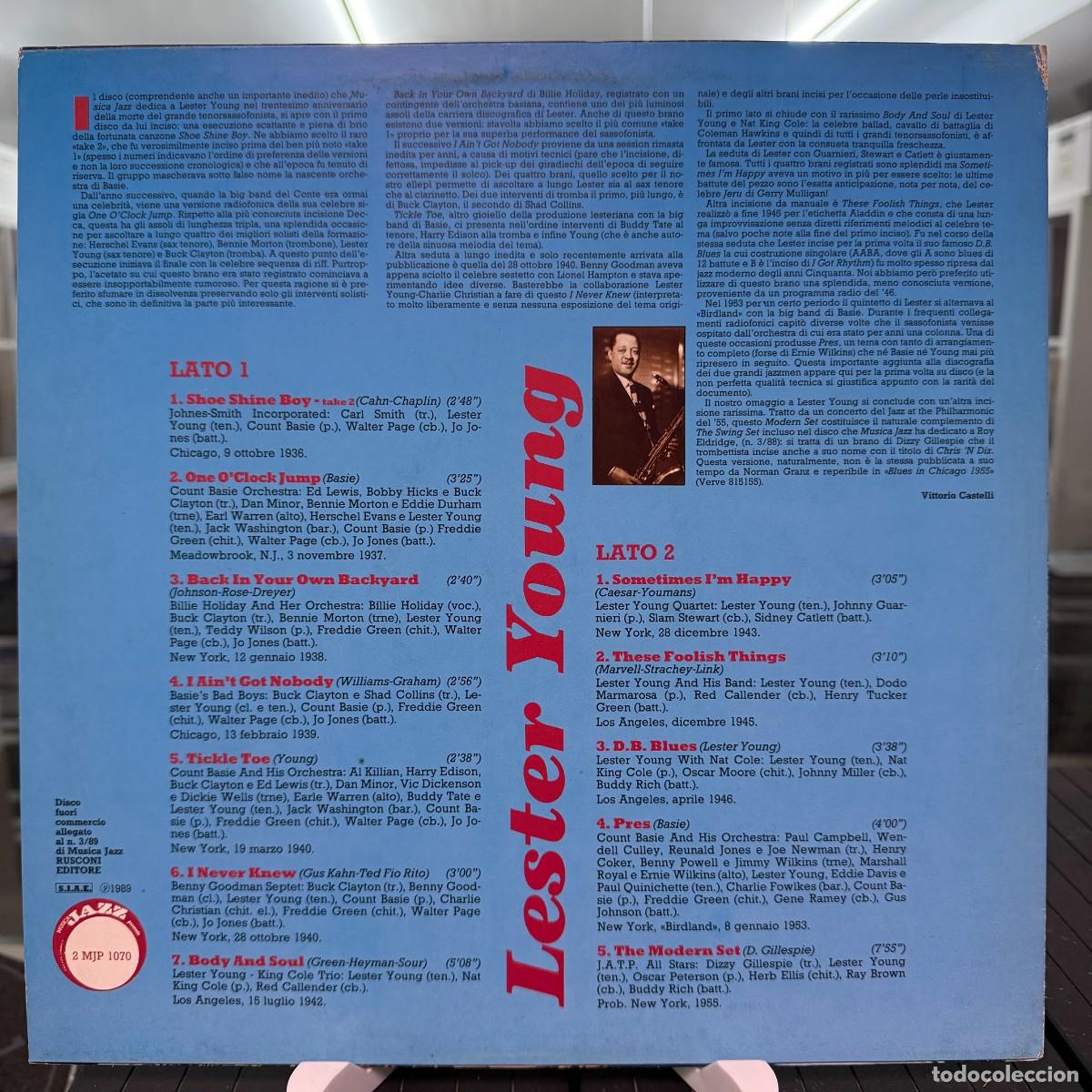 Discos de vinilo: Lester Young - Lester Young (LP) - Foto 2