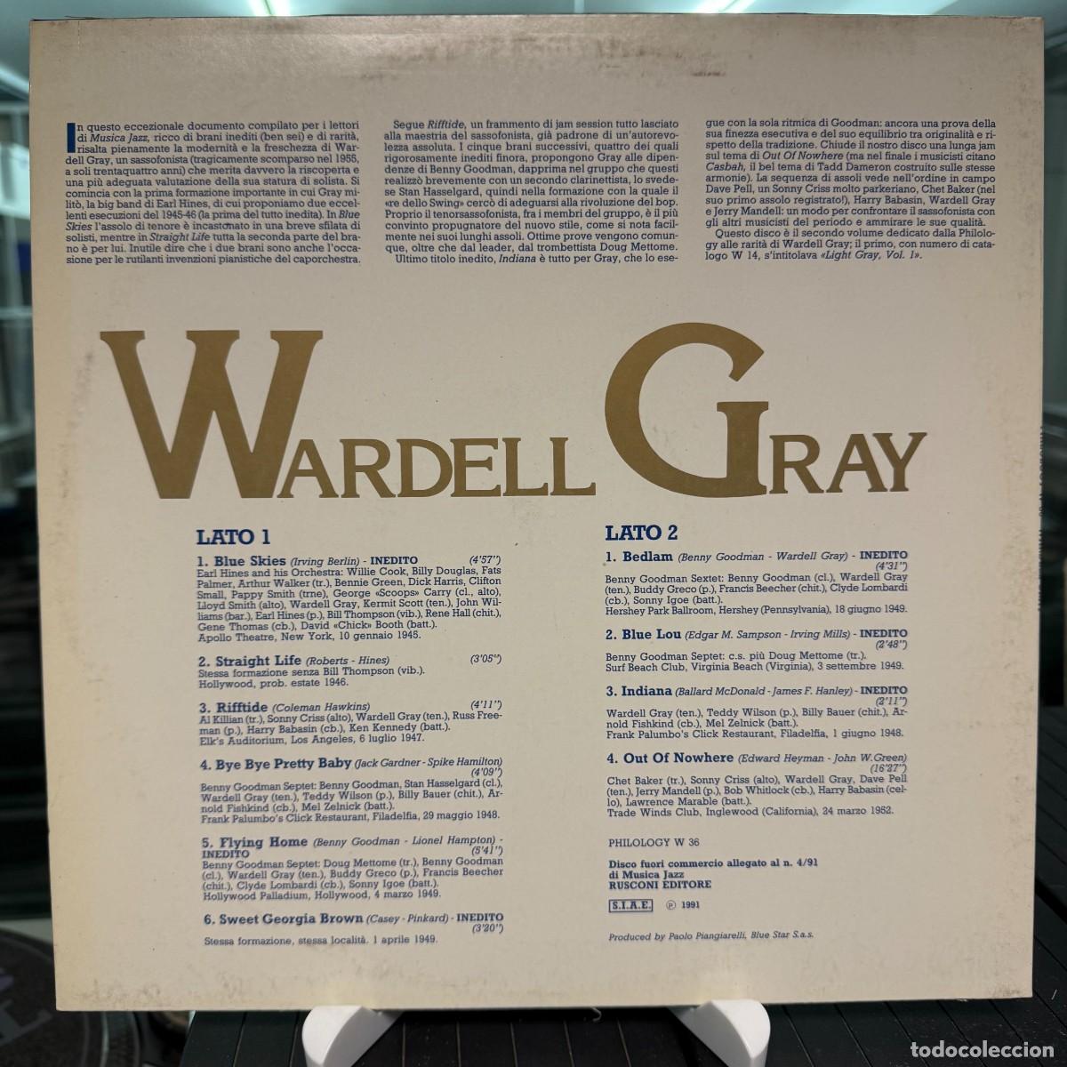 Discos de vinilo: Wardell Gray - Wardell Gray (LP) - Foto 2