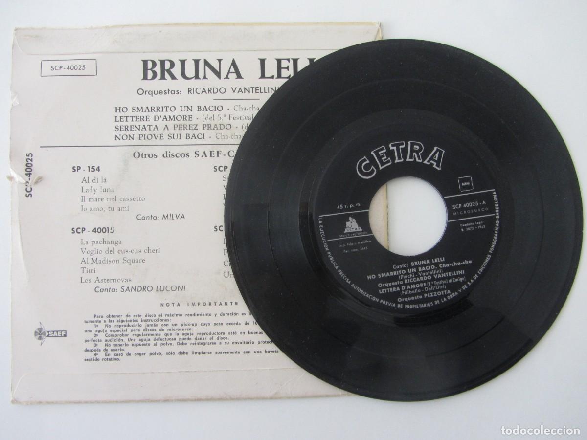 Discos de vinilo: EP BRUNA LELLI. SPAIN. 1962 - Foto 2