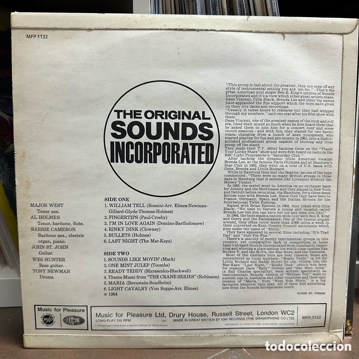 Discos de vinilo: Sounds Incorporated - Sounds Incorporated (LP) - Foto 2