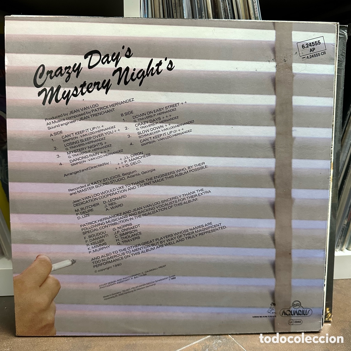 Discos de vinilo: Patrick Hernandez - Crazy Days Mystery Nights (LP) - Foto 2