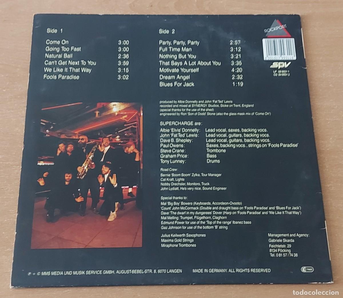 Discos de vinilo: LP SUPERCHARGE FULL POWER A&Ntilde;O 1990 GERMANY - Foto 2