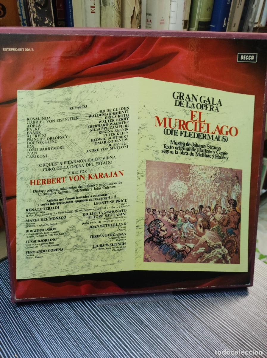 Discos de vinilo: GRAN GALA DE LA OPERA EL MURCIELAGO - Foto 1