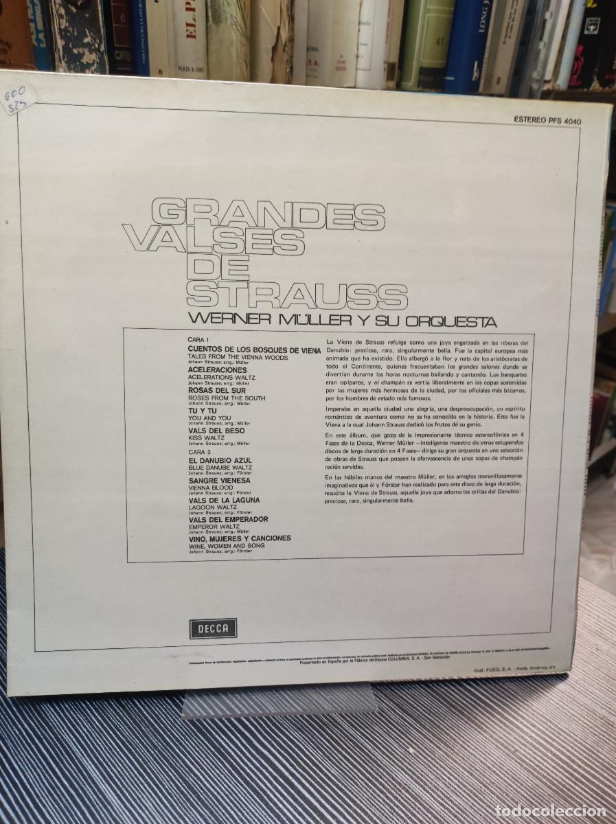 Discos de vinilo: GRANDES VALSES DE STRAUSS WERNER - Foto 2