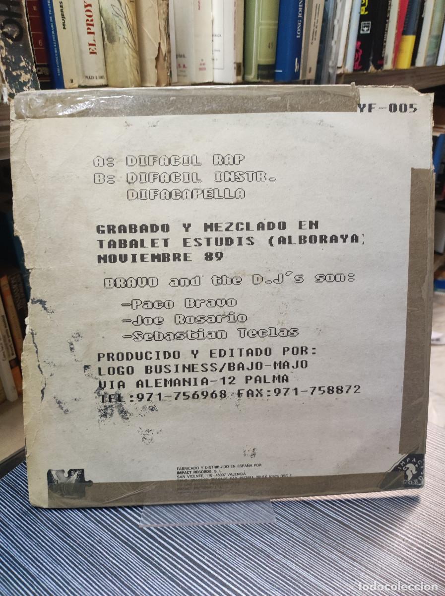 Discos de vinilo: Bravo and DJs &ndash; Difacil Rap - Foto 2