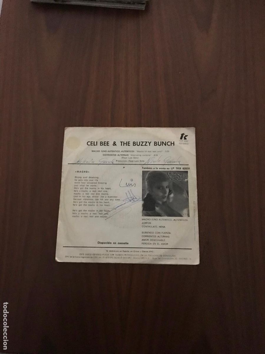Discos de vinilo: SINGLE CELI BEE & THE BUZZY BUNCH , MACHO , EOIC - Foto 2