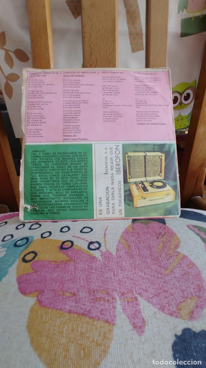 Discos de vinilo: RAIMON-SINGLE CANCION DE AMOR N&ordm; 3 - Foto 2