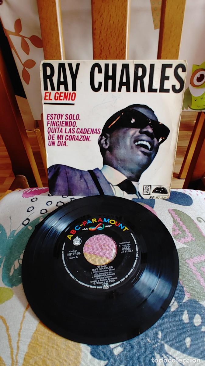 Discos de vinilo: RAY CHARLES EL GENIO-EP ESTOY SOLO +3 - Foto 1