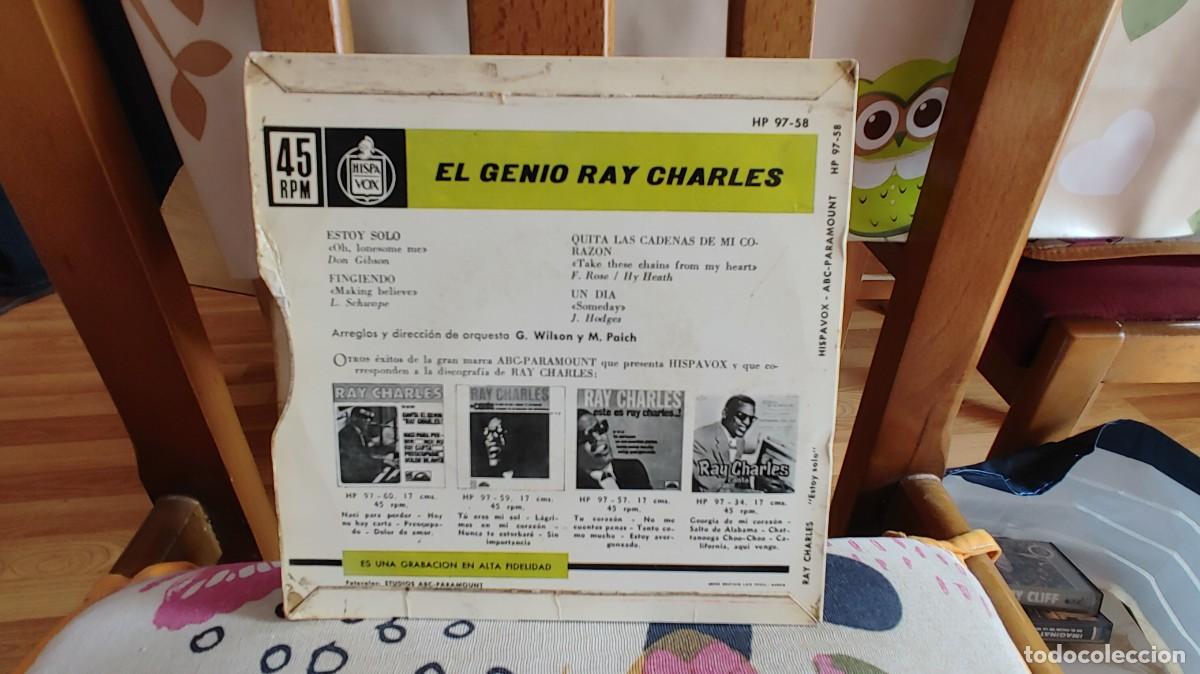 Discos de vinilo: RAY CHARLES EL GENIO-EP ESTOY SOLO +3 - Foto 2