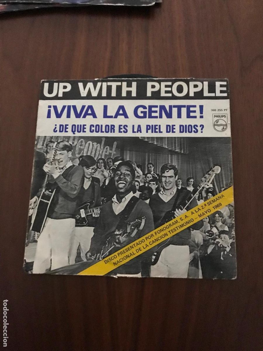 Discos de vinilo: SINGLE UP WITH PEOPLE , VIVA LA GENTE , PHILIPS - Foto 1