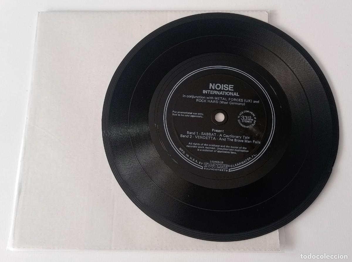 Discos de vinilo: SINGLE FLEXIDISC SABBAT - VENDETTA SPLIT - Foto 2
