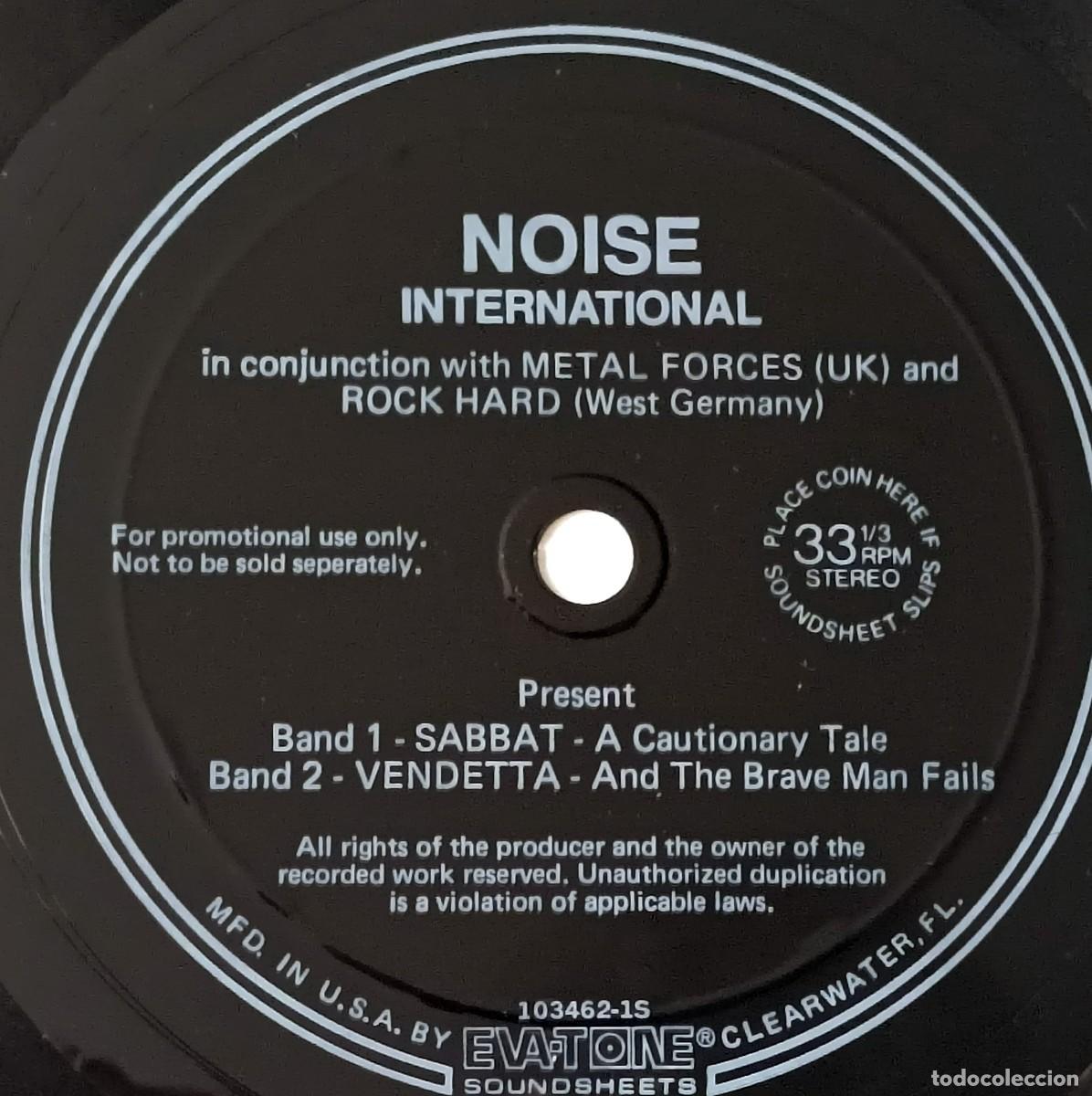 Discos de vinilo: SINGLE FLEXIDISC SABBAT - VENDETTA SPLIT - Foto 3