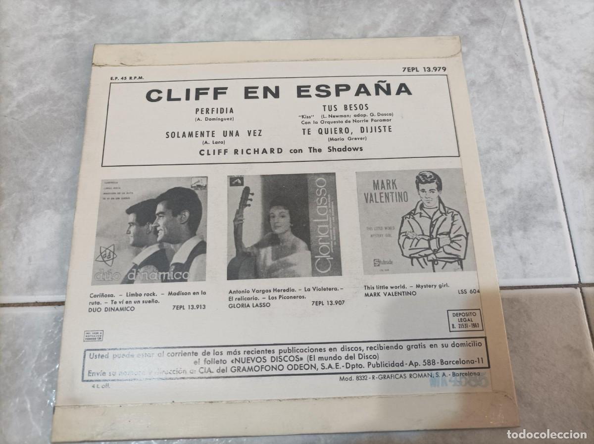 Discos de vinilo: Cliff Richard en Espa&ntilde;a ep - Foto 2