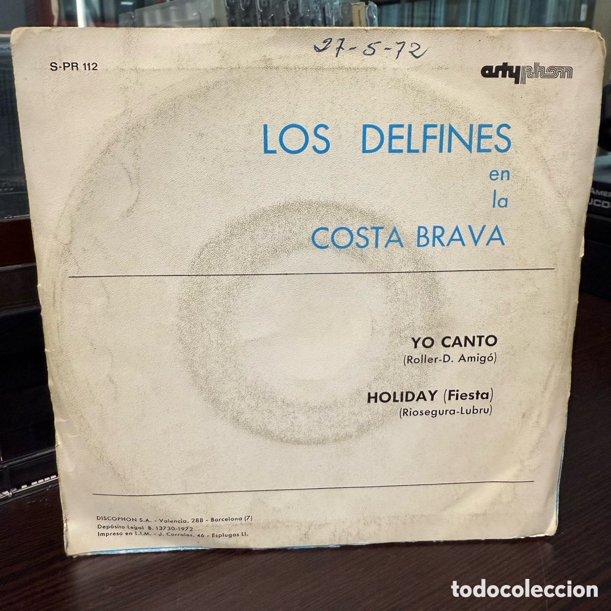 Discos de vinilo: Los Delfines - Los Delfines En La Costa Brava (7&rdquo;) - Foto 2
