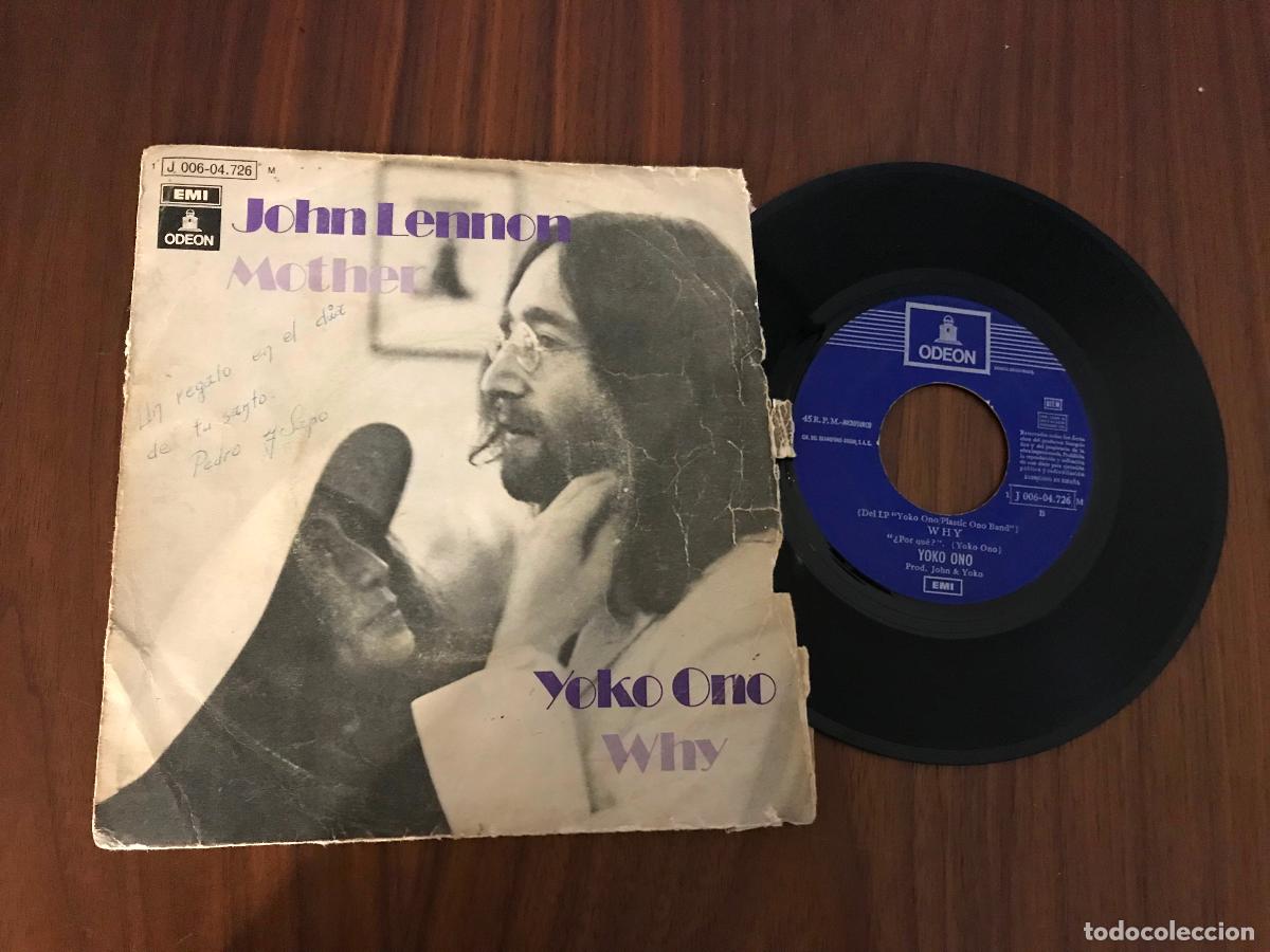 Discos de vinilo: SINGLE JOHN LENNON Y YOKO ONO , MOTHER , WHY ,ODEON - Foto 1