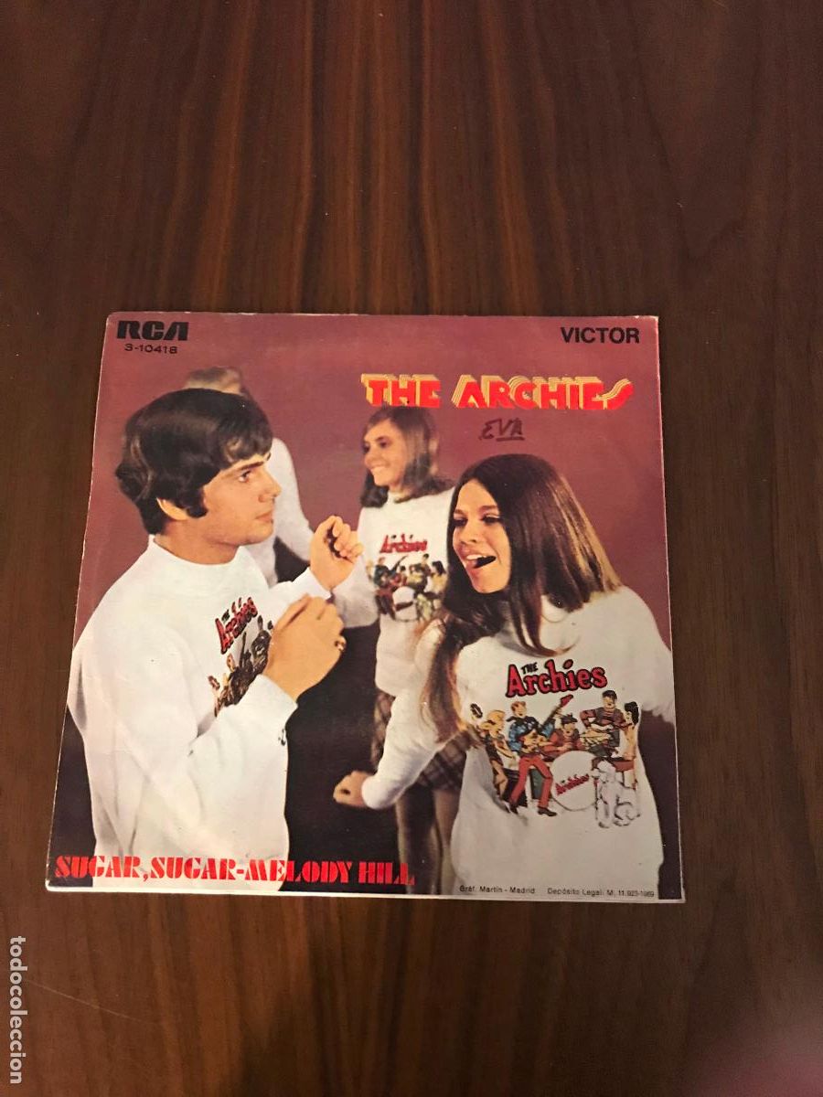 Discos de vinilo: SINGLE THE ARCHIES , SUGAR SUGAR , RCA - Foto 2