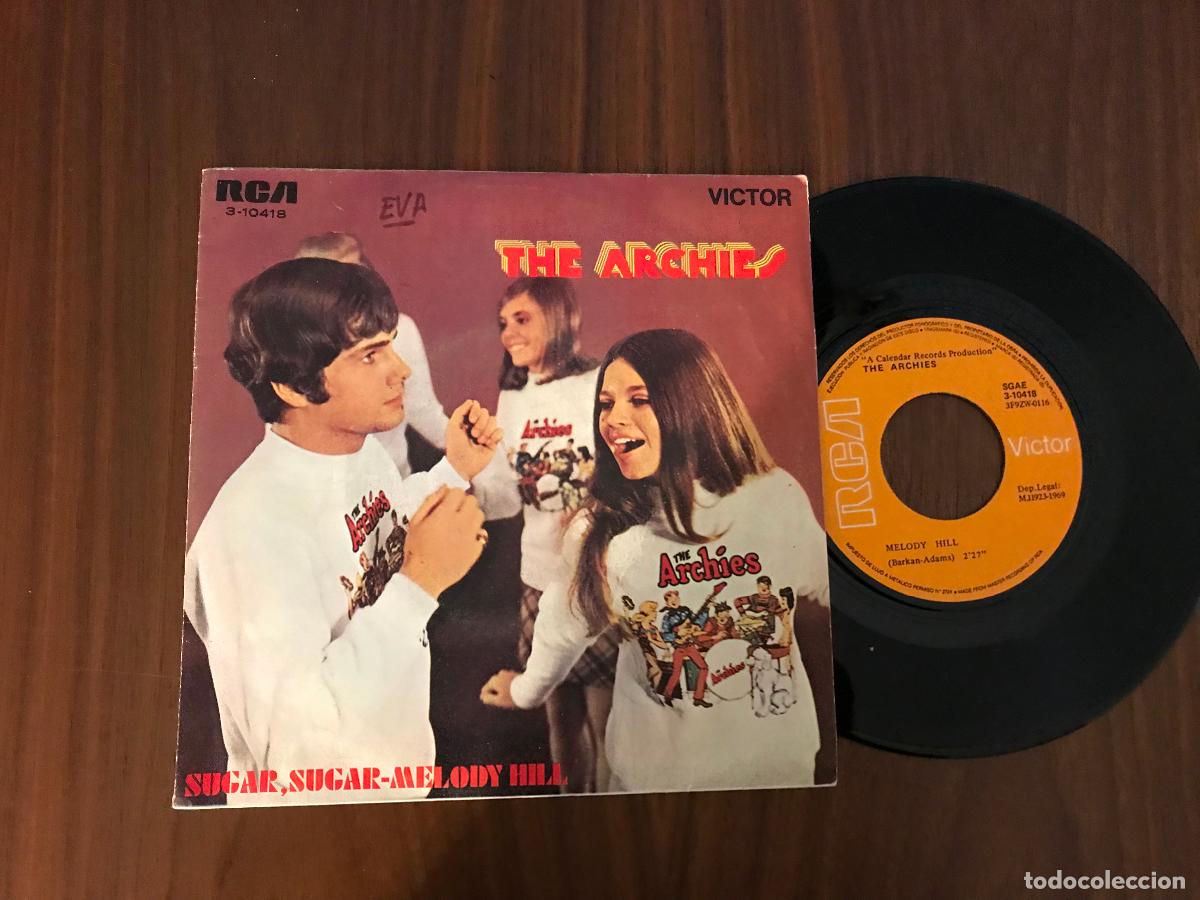 Discos de vinilo: SINGLE THE ARCHIES , SUGAR SUGAR , RCA - Foto 1