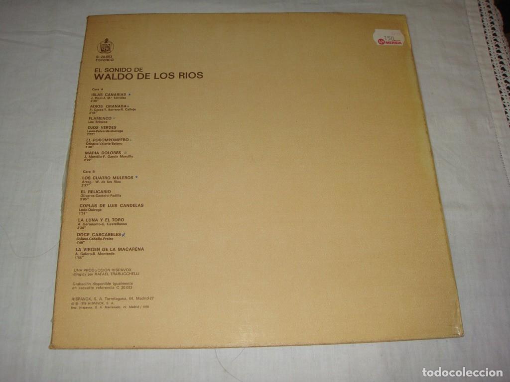Discos de vinilo: WALDO DE LOS RIOS - EL SONIDO DE LP SPAIN 1978 - Foto 2