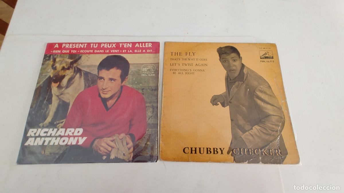 Discos de vinilo: RICHARD ANTHONY Y CHUBBY CHECKER-LOTE DE 2 EPS - Foto 1