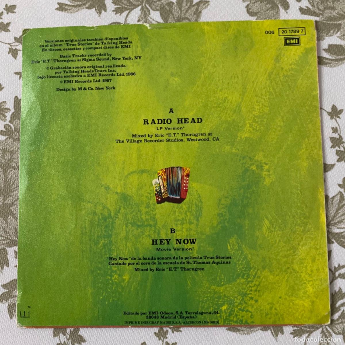 Discos de vinilo: TALKING HEADS RADIO HEAD - Foto 3