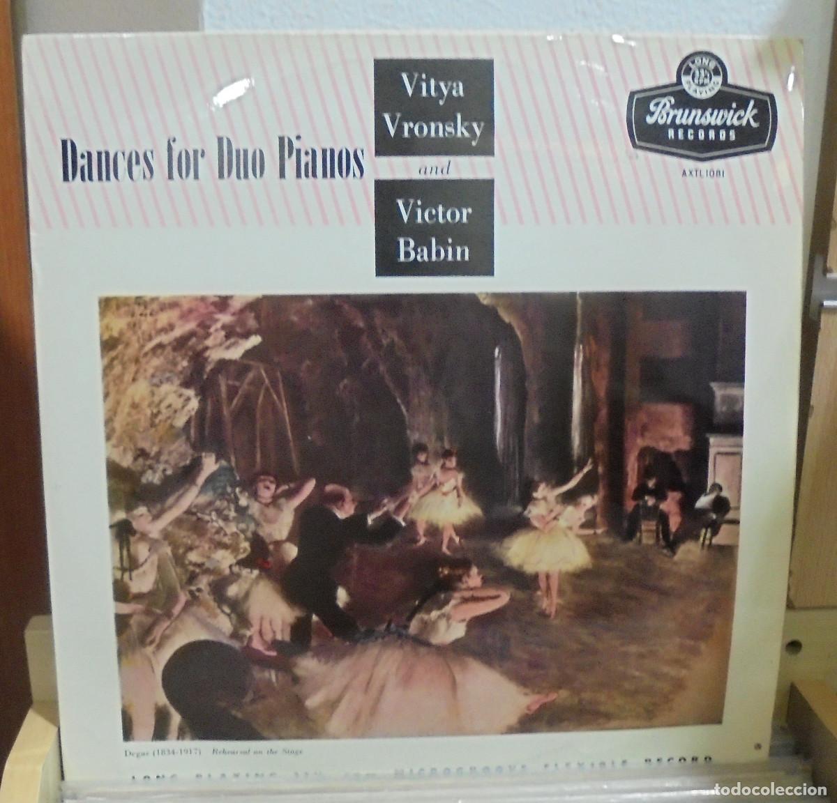 Discos de vinil: Vitya Vronsky and Victor Babin. Dances for duo pianos. Brunswick records - LP