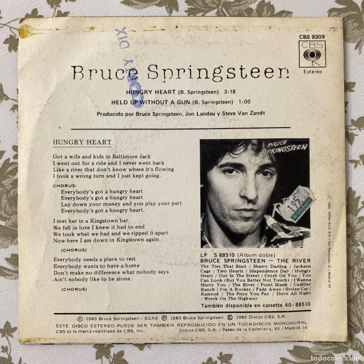 Discos de vinilo: BRUCE SPRINGSTEEN HUNGRY HEART - Foto 2