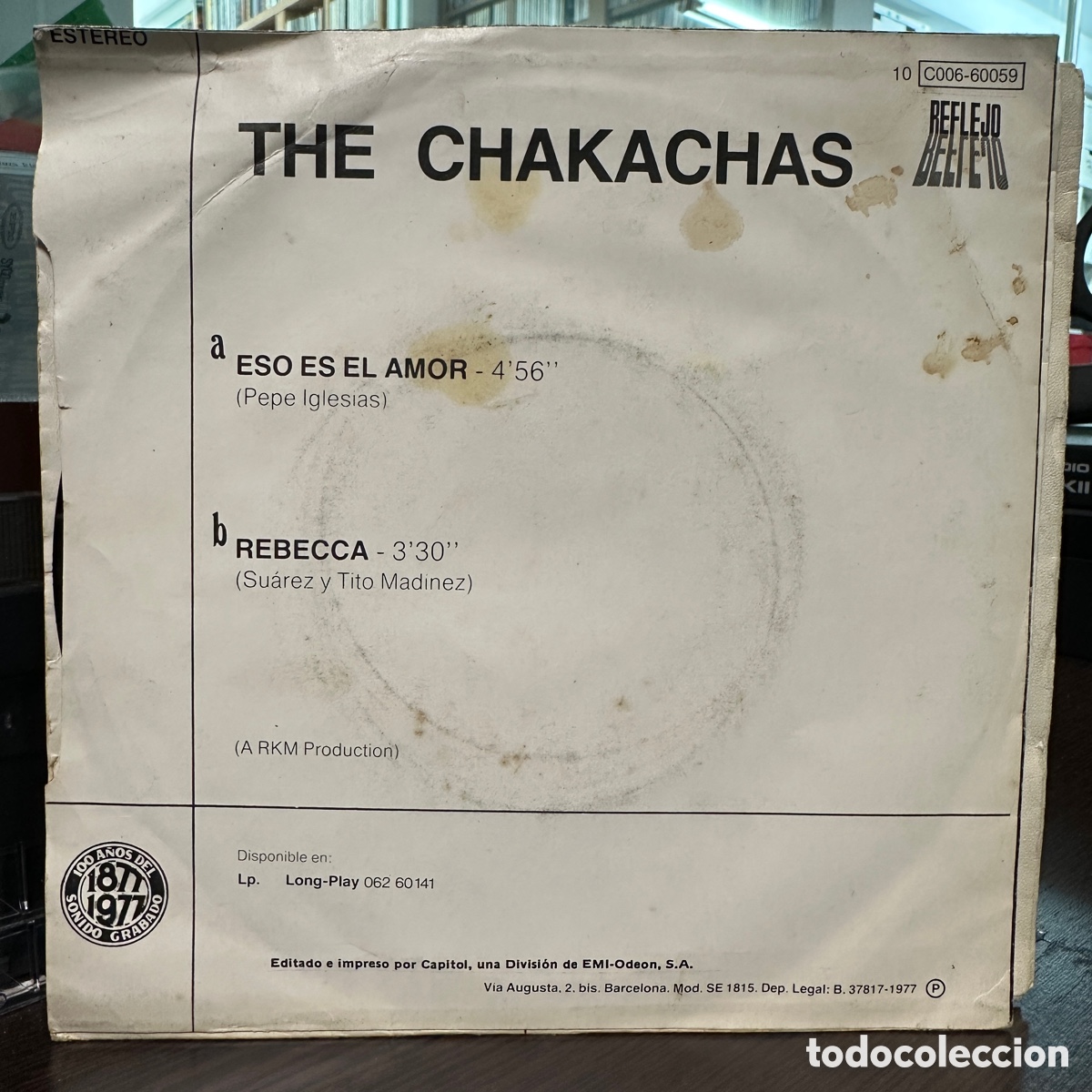 Discos de vinilo: Chakachas - Eso Es El Amor (7&rdquo;) - Foto 2