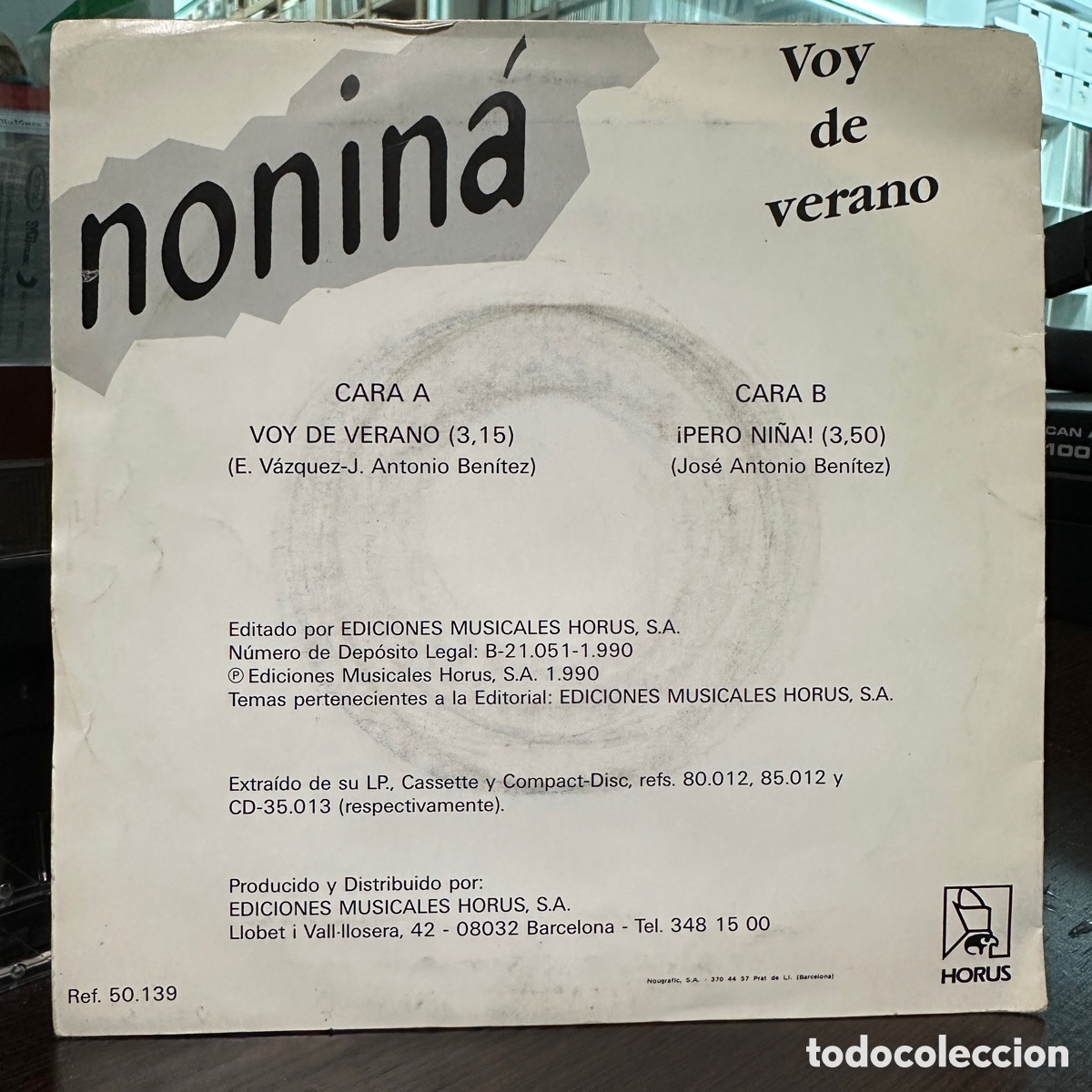 Discos de vinilo: Nonin&aacute; - Voy De Verano (7&rdquo;) - Foto 2