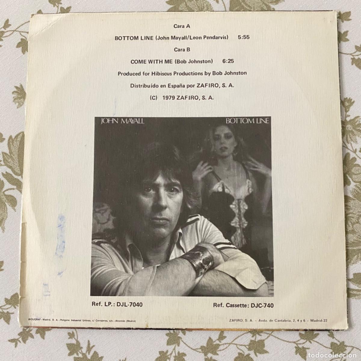 Discos de vinilo: JOHN MAYALL BOTTOM LINE - Foto 2