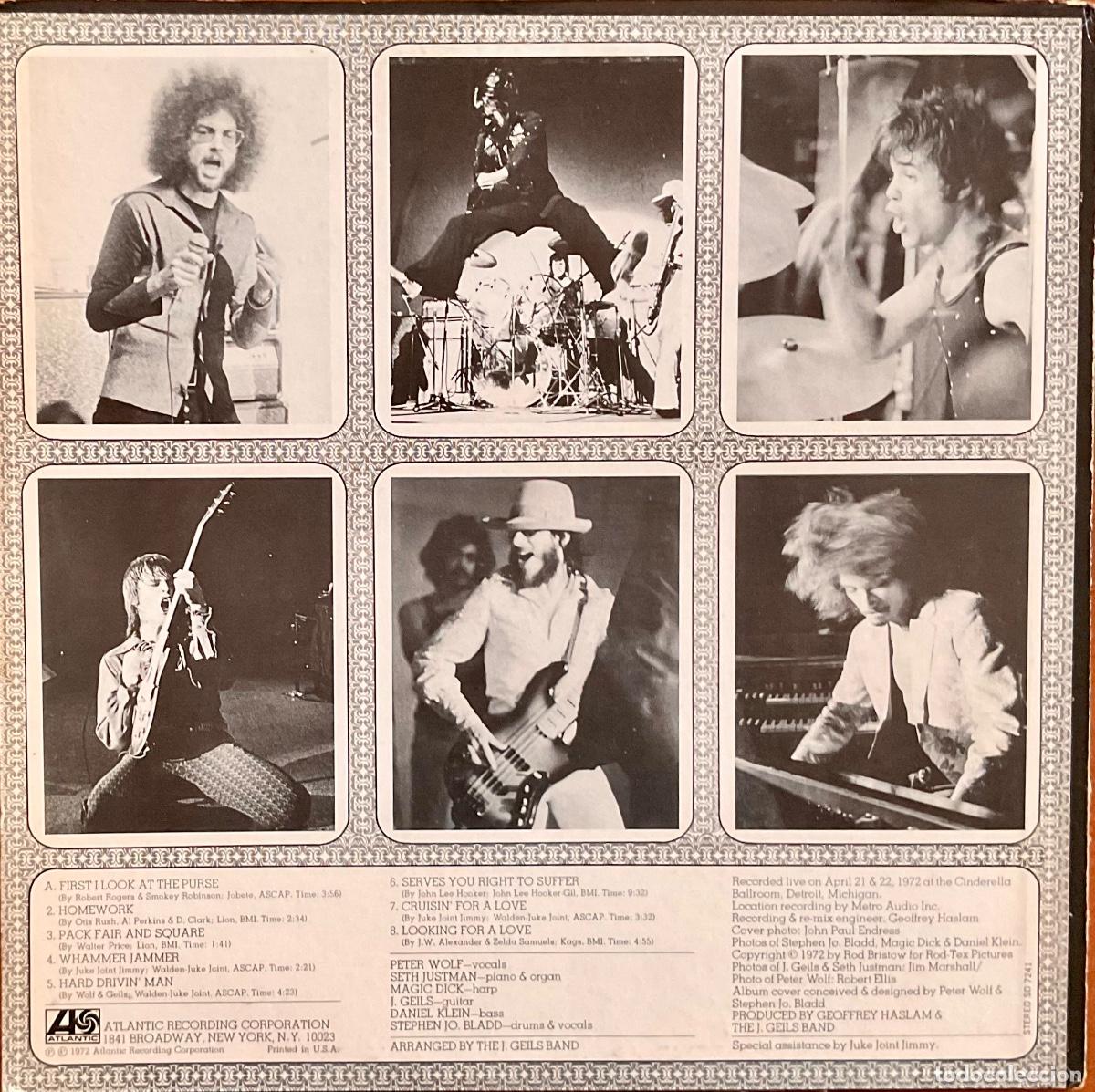 Discos de vinilo: J. GEILS BAND - &ldquo;LIVE&rdquo; FULL HOUSE - Foto 2