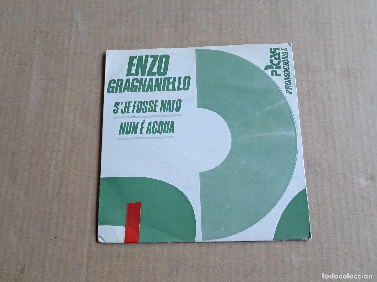 Discos de vinilo: ENZO GRAGNANIELLO - S&acute;JE FOSSE NATO SINGLE PROMOCIONAL 1984 EDICION ESPA&Ntilde;OLA