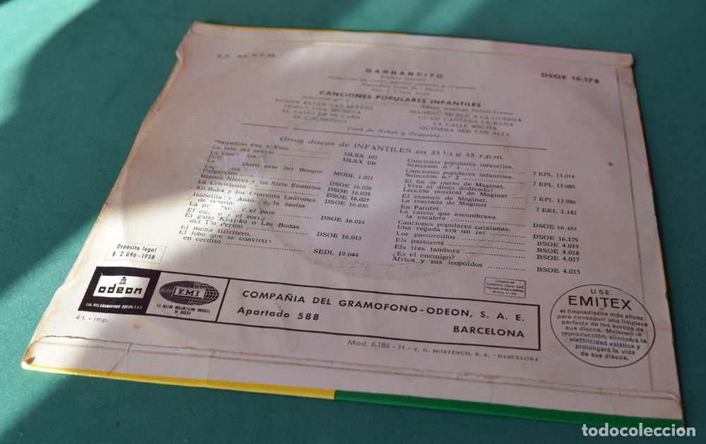 Discos de vinilo: GARBANCITO - SINGLE CUENTO - Foto 3